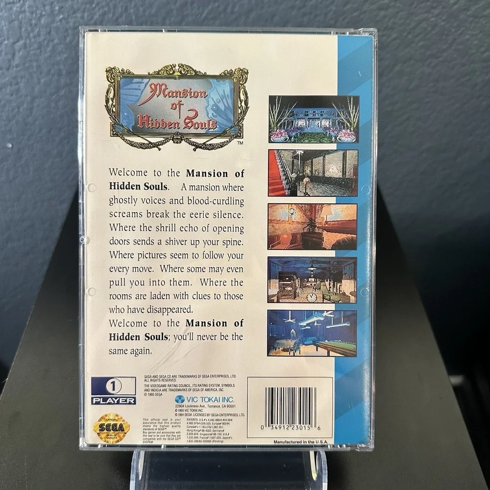 Mansion of Hidden Souls (Sega CD) CIB Complete W/ Manual & Reg Card + Foam EUC